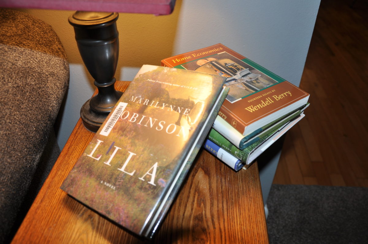 Books on my nightstand: “Lila”